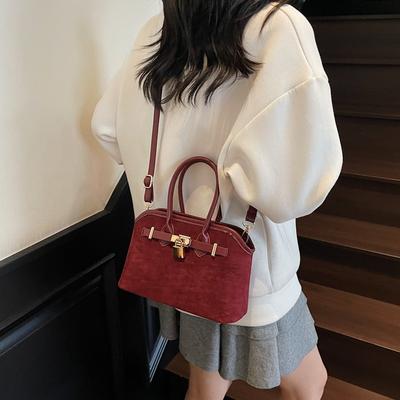Retro matte kleine Tasche Damen Herbst und Winter neue vielseitige Umhängetasche hochwertig tragbare kleine Tasche