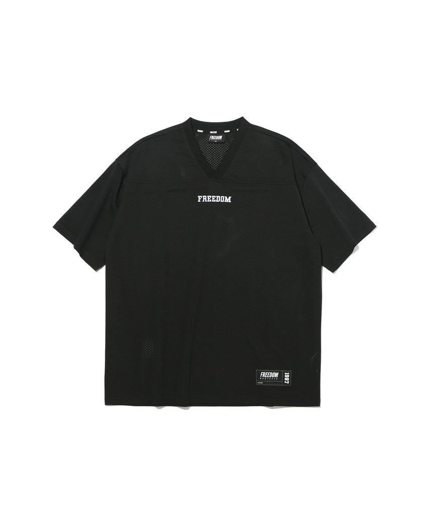 FREEDOM Entire Mesh Rugby Jersey (Black)