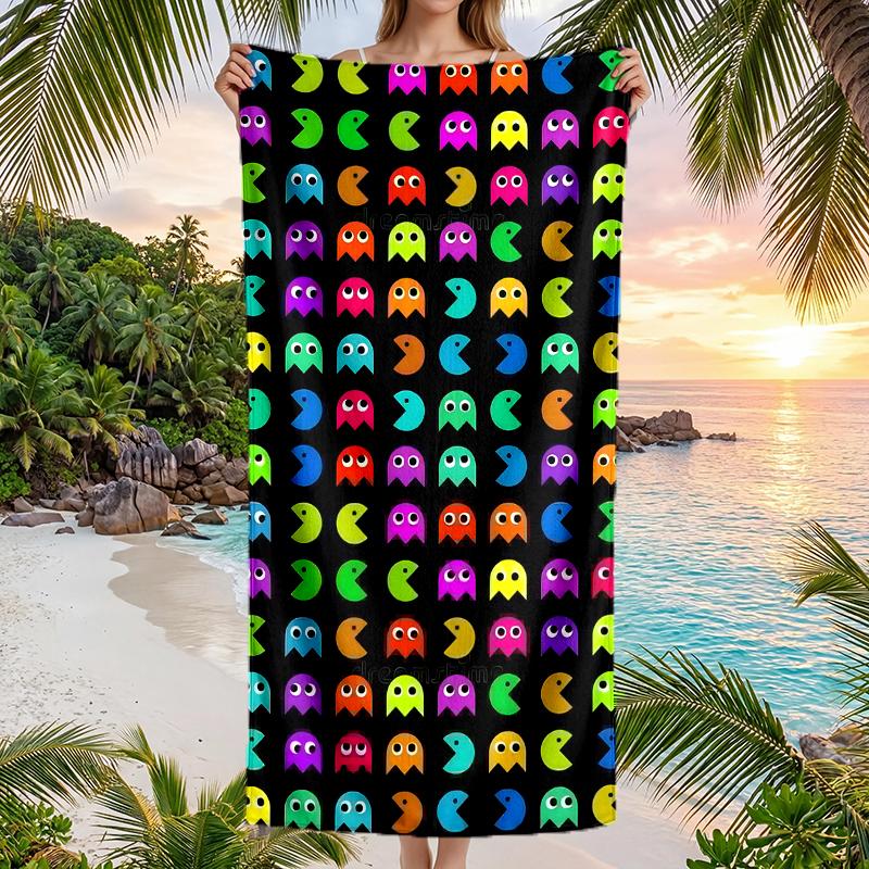 Pixel Game Fashion Beach Towel: Ideal for Summer Adventures Soft, absorbent and quick drying suitable for swimming and bathing