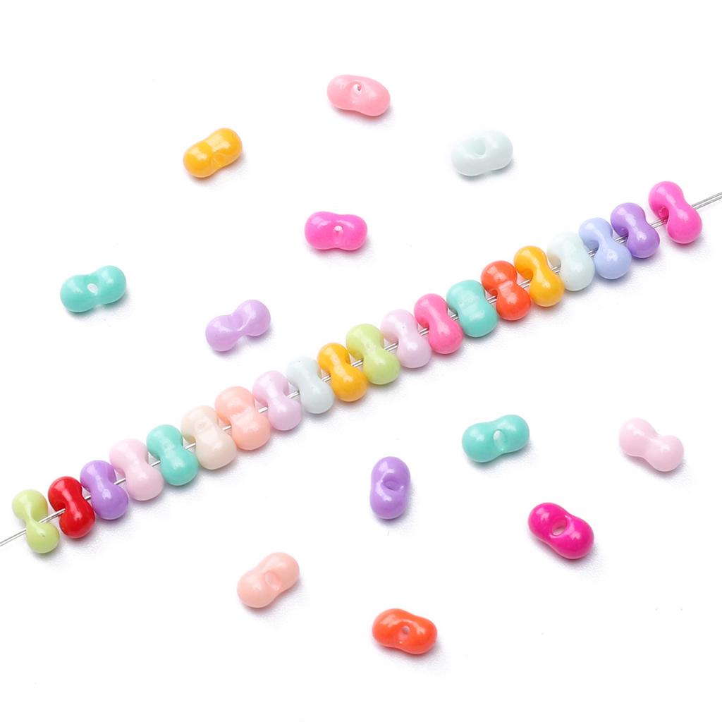 Glass Baking Paint Peanut Beads Millet Beads Macaron Color Abacus Beads Loose Beads Beads Handmade Diy Accessories Strings Beads for Jewelry Making