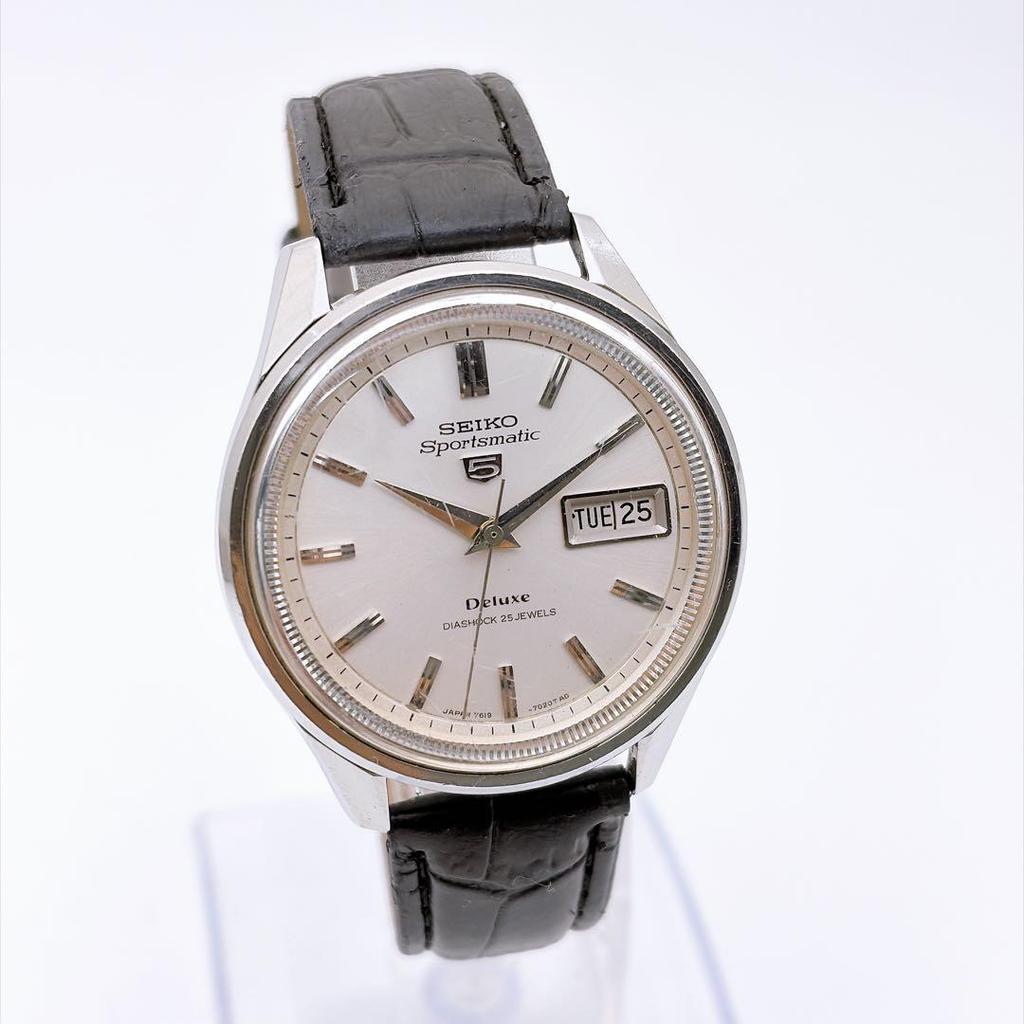 Used Rare SEIKO 5 Sportsmatic 7619-7010 1966