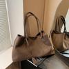 Luxury Suede Tote Bag - Retro Style, Spacious, Versatile Women's Shoulder Bag for Autumn/Winter