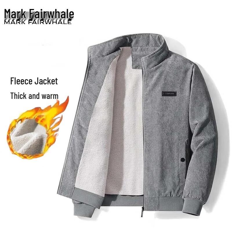 

Mark Fairwhale Men s Corduroy Stand Collar Jacket 3XL