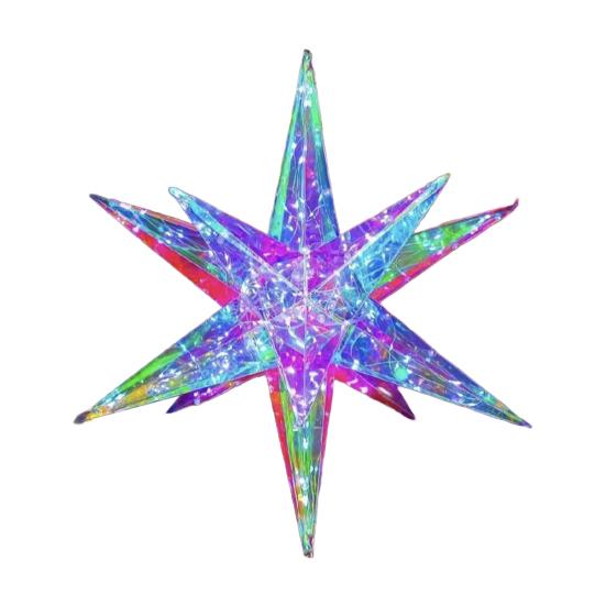 LED Christmas Ornaments Colorful Lighted Tree Decor USB Plug-in Xmas Decoration for Indoor Outdoor Festive Atmosphere Lighting