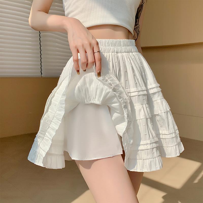 Ballet Style Skirt for Women In Spring and Summer Small Person with Gentle Temperament Short Skirt High Waist Slim Sweet French Cake Skirt