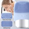 Electric Facial Cleansing Brush Silicone IPX7 Waterproof Facial Cleansing Brush Face Exfoliato Vibration Massager Deep Cleansing