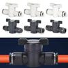 Plastic Pneumatic Hand Valve 4mm 6mm 8mm Black Push In Turn Switch Quick Joint Connector Manual Ball Current-limiting Valve