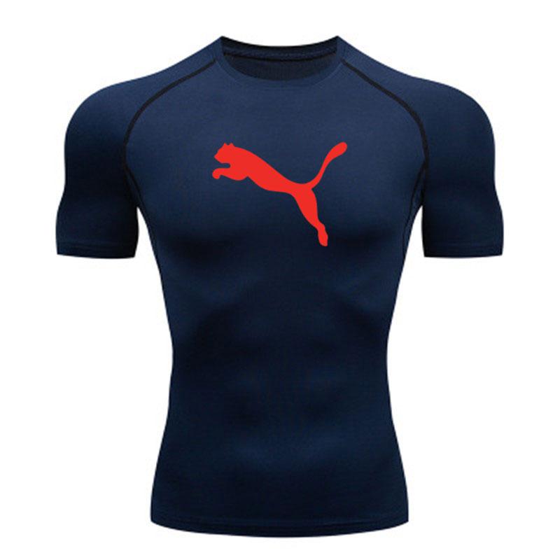 Men's Quick Dry Compression Athletic T-shirt, Breathable Str