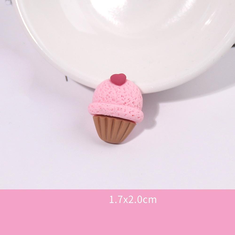 10Pcs Frosted Resin Accessories Simulate Cartoon Cream Glue Rainbow Cloud Phone Case Accessories Popular Diy Trinkets Luck Bag