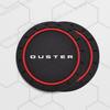 2pcs For Dacia Dci Duster Bigster Mcv 2 Dokker Stepway Emblem Car Coaster Water Cup Slot Non-Slip Pad Auto Interior Accessories ZZ28