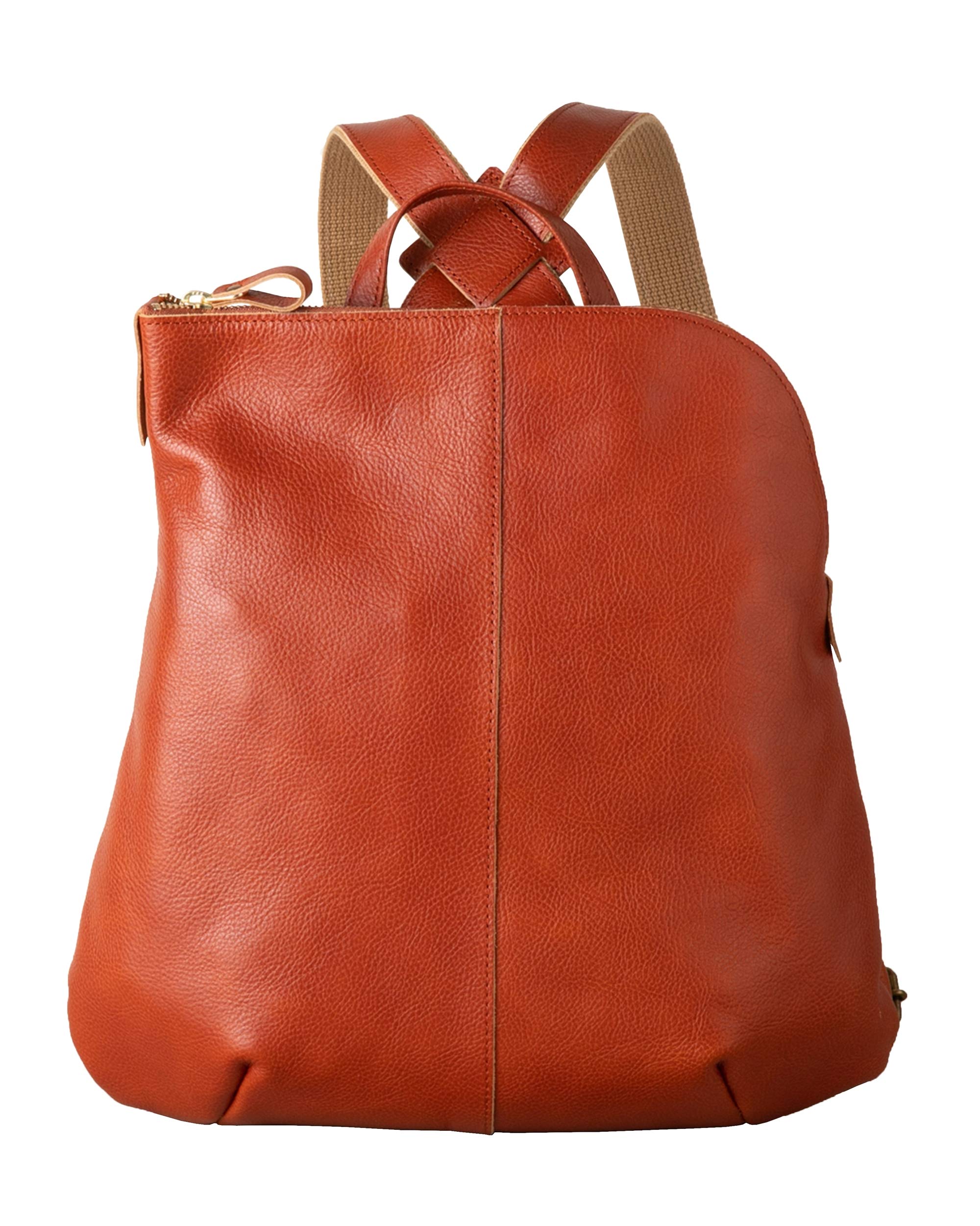 

BAG since Imai Bag GENOVA Cowhide Mini Backpack Genuine Leather Made in Japan Zipper Rucksack Stylish [IMAI 1977] L-shaped (2670 Orange) помаранчевий