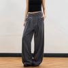 Old Money Style Cleanfit Vertical Stripe Double Pleated Men's Trousers Senior Sense Commuter Loose Versatile Casual Pants