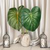 Green Plants Crane King Fern Leaf Lifelike Artificial Arrowroot Leaf  Floral Arrangement