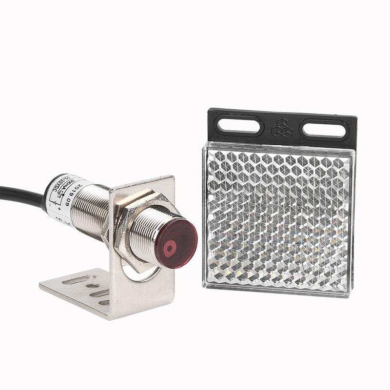 M18 Laser Infrared Photoelectric Switch SZ-JG-8MJMFS1 - Mirror Reflection Type Sensor