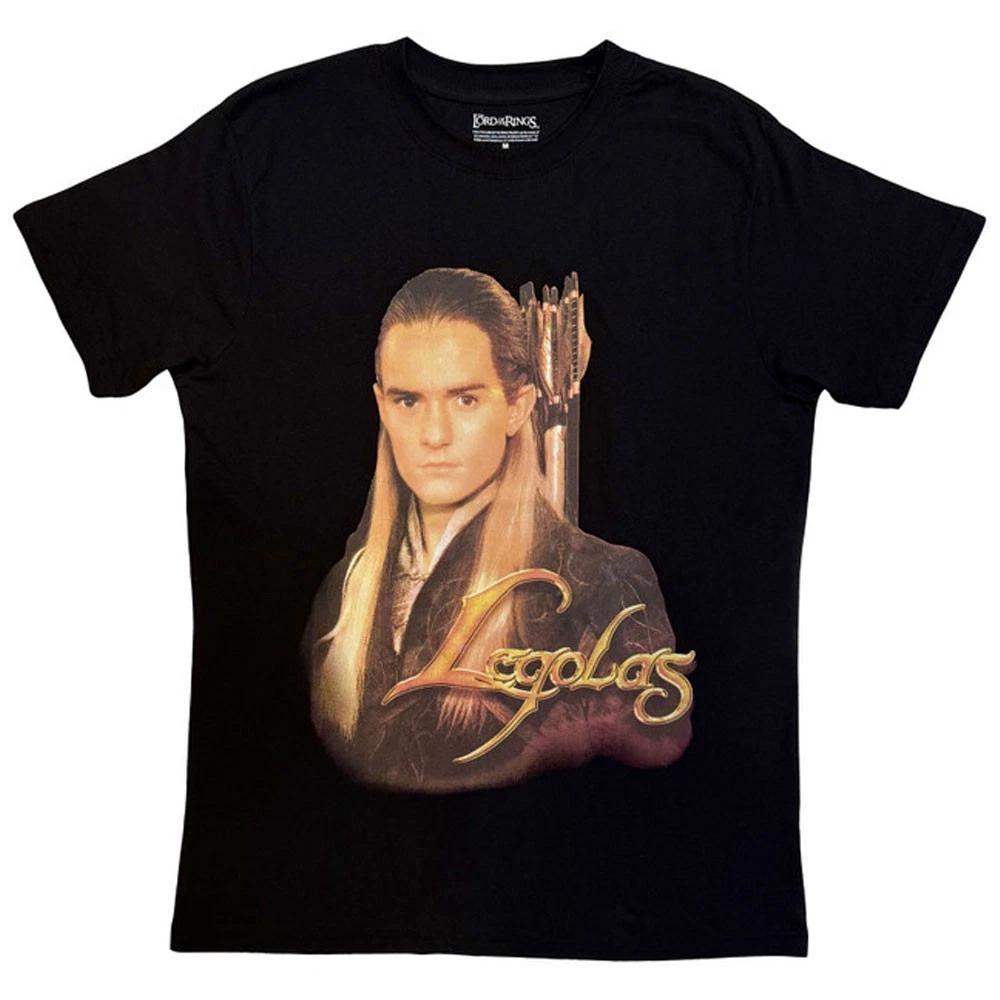 Lord of the Rings Legolas Gold Text T Shirt XL