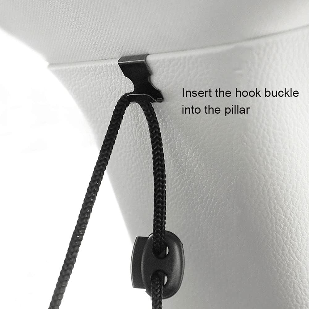 Ovege Car Divider Curtains Sun Shade-Privacy Travel Nap Night Car Camping Detachable Simple Curtain(Black)