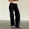 Women's Color Jeans Loose Casual Straight Leg Wide Leg Pants