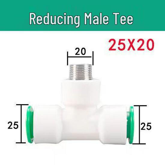 Quick Connect PPR Ball Valve PVC Elbow Tee, No Hot Melt, 4 Points/40 PE Water Pipe Fittings.