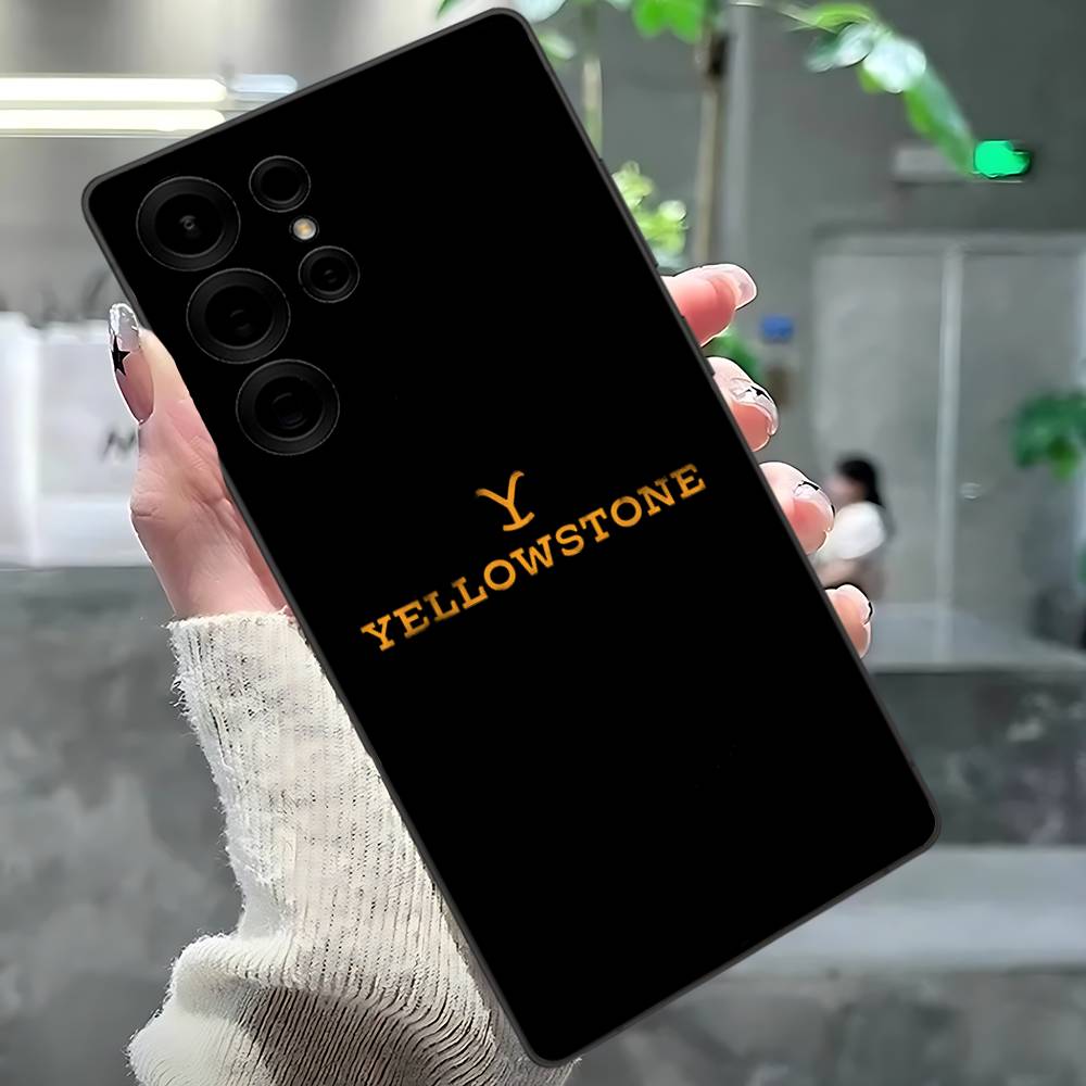 Y-Yellowstone Logo Phone Case For Samsung S 24 Fe 25 Ultra Plus 20 Lite 21 30 22 23 24 22 Ultra 5G Fundas
