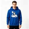 Men Cartoon Anime Pattern Print Pullover Hoodie Casual Long Sleeve Sweatshirt for Daily Wear