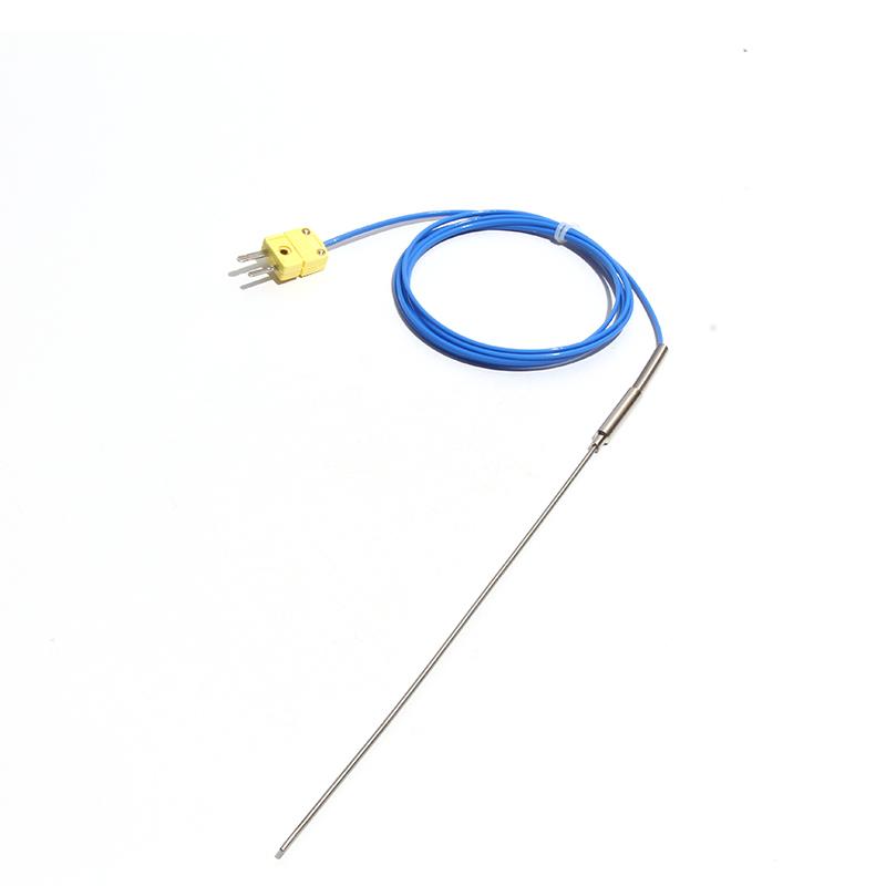 LUJINXUN Type K Armoured Thermocouple Sensor Bendable Probe Wire Dia.4mm/5mm/6mm 100/200/300/500mm Range 0-1100 Degree
