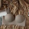 Female Summer Thin Model Without Trace Beauty Back Sexy Gather Small Bosom Prevent Drooping Collect Assistant Milk Half Cup Underwear