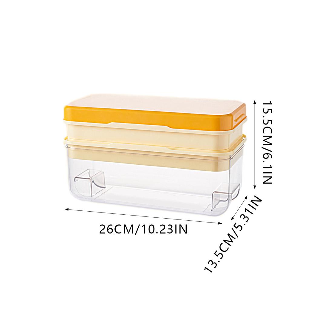 Large-Capacity Ice Box Home Use Food-Grade Safe Material Storage Ice Cube Pressing Soft Bottom Easy To Release The Mould