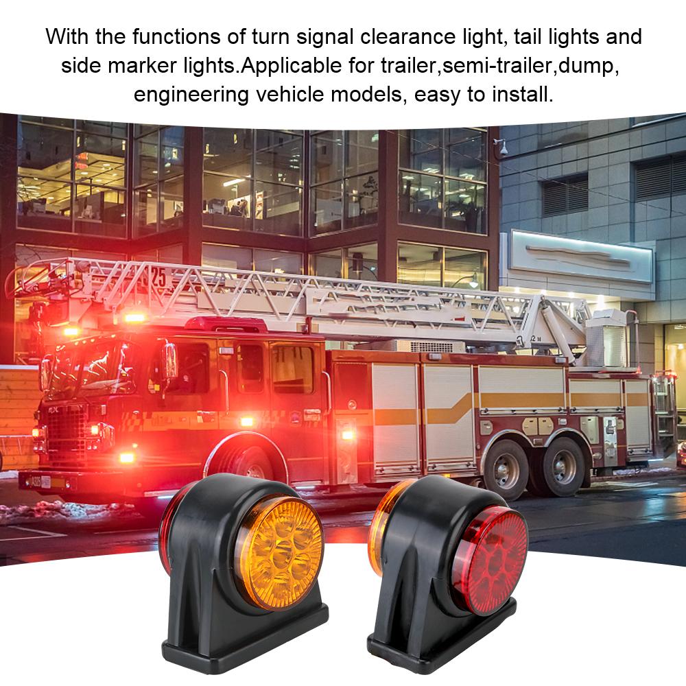 14 LED Side Marker Lights Truck Lamp 12V 24V Turn Signal Clearance Lights Indicator Lamp For Truck Lorry Trailer Car Accessories