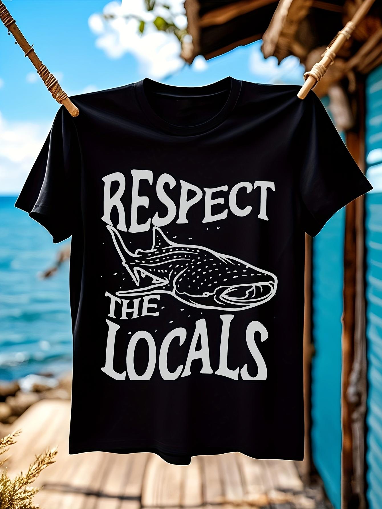 Comfort Colors Marine Conservation T-shirt - Respect The Locals Whale Shark Graphic Tee M