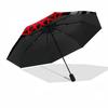 Bbs Wheel Design Compact Travel Automatic Umbrella with 8-Rib Compact Design Travel Essential Vibrant Pattern Umbrella Wedding Party Gift