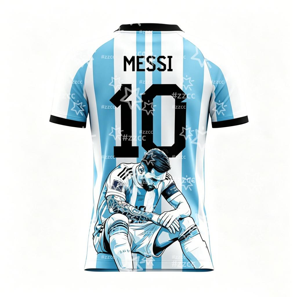 2026 Messi fan gift No.10 football jersey match Kit Summer Sports Men's T-Shirt Kid's Clothing Tee Y2k Woman cycling jersey