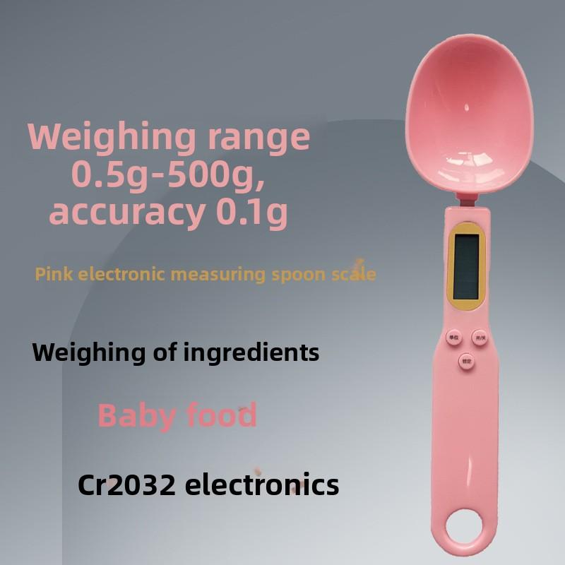 Electronic Measuring Spoon Scale Household Small Electronic Scale Weighing Spoon Weighing Kitchen Ingredients Food Scale Cat Food Weighing Gram