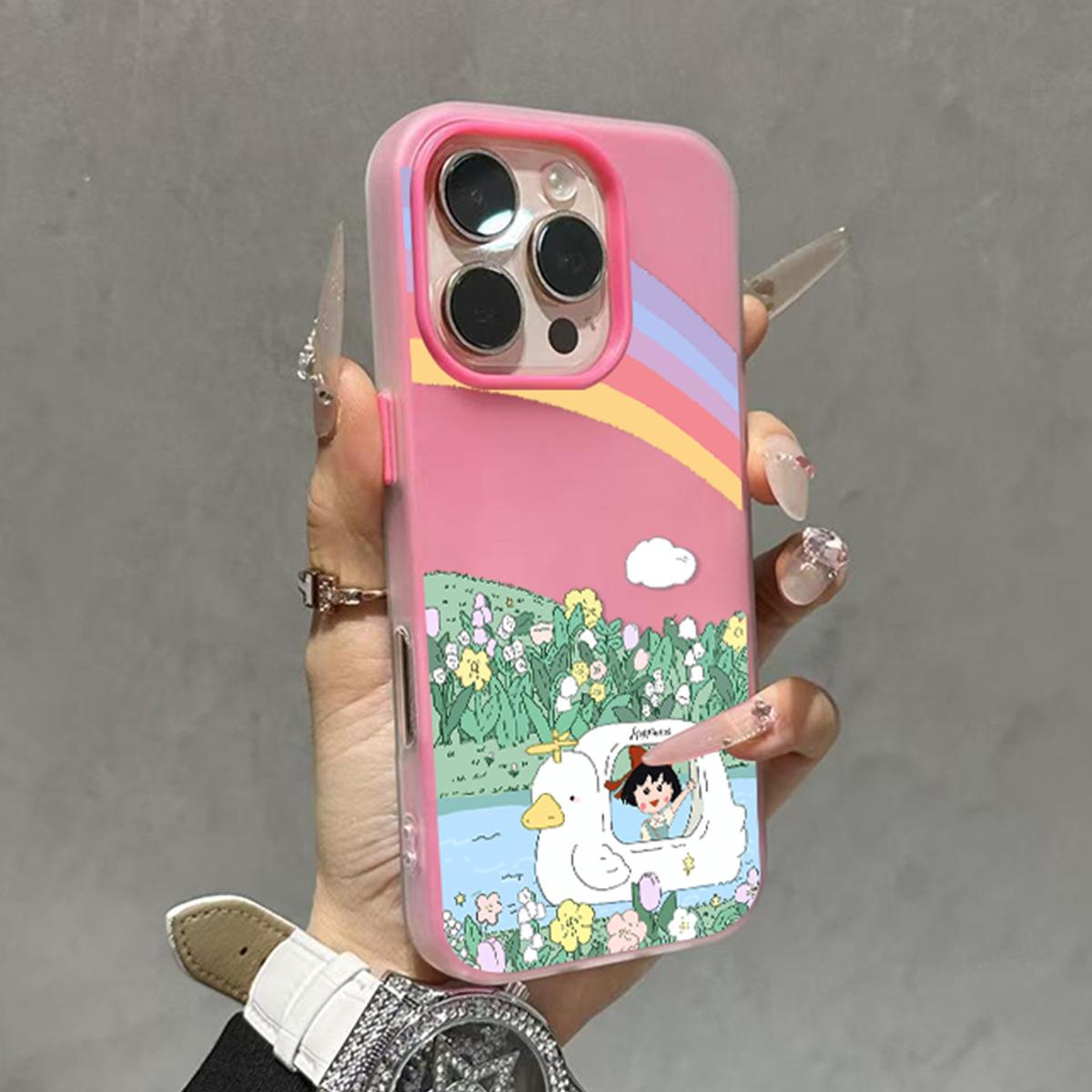 

New Jelly 2-in-1 Mobile Phone Case for Apple 3-in-1 Mobile Phone Case Frosted for Apple 14promax Mobile Phone Case For iphone 17PROMAX