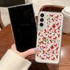 Custodia per telefono con motivo alce natalizio per Samsung Galaxy S25 S24 S22 Ultra S23 S24 FE A17 A56 A16 A36 A26 A55 A15 A25 A54 5G Antiurto Trasparente Morbida