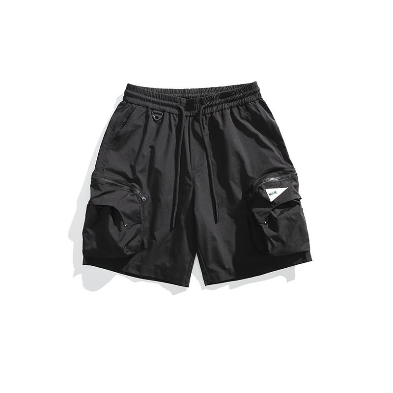 JIAOXIU Men s Workwear Multi-pocket Shorts M