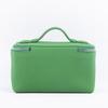 Handmade Cowhide Makeup & Toiletry Bag - Large Capacity, Portable Lipstick Storage