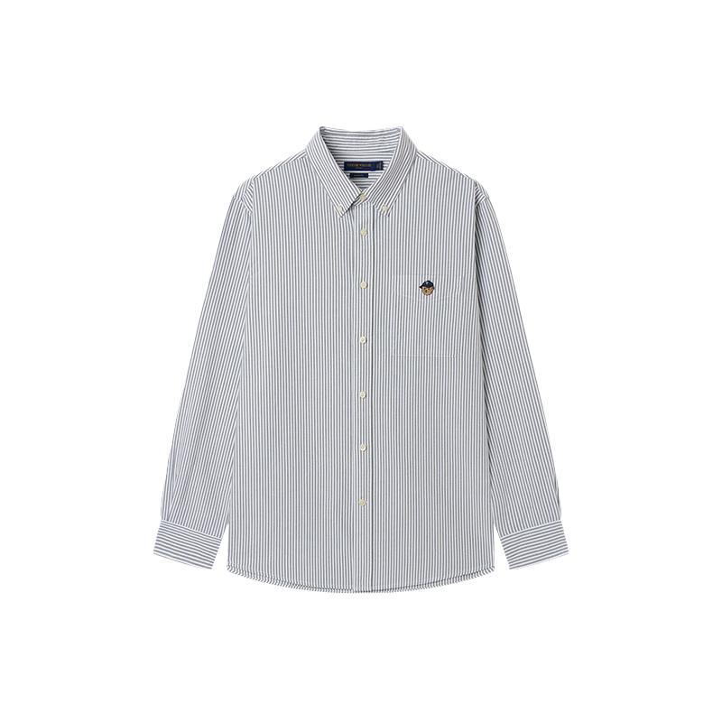 Teenie Weenie Men s Easy Care Striped Oxford Long-Sleeve Shirt M