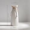 Modern White Ceramic Vase for Small Fresh or Dry Flowers - Dining Table & Living Room Decor