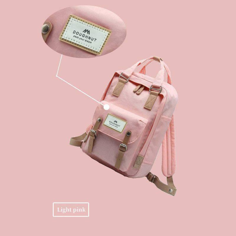 Fashionable Doughnut Macaroon Rucksack Laptop Backpack For School And More Lightpink