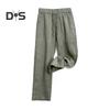 Pantaloni da Uomo in Lino Casual Vestibilità Ampia Pantaloni Dritti con Coulisse Gamba Larga Pantaloni da Golf Estivi da Vacanza Viaggio Lavoro Vita Quotidiana