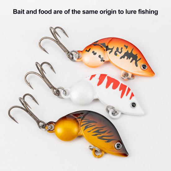 Lure Bait with 3D Simulated Eyes Bright Color Realistic Looking Artificial Lure Bait Swimbait with Treble Hook Fishing Gear