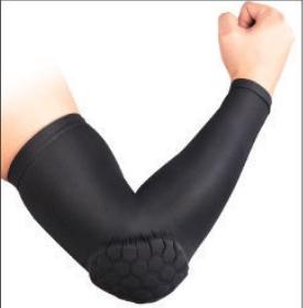 Honeycomb Anti-collision Elbow Protection Outdoor Sports Sleeve-Polyester Sun Protection Unisex Summer Cycling Basketball Arm