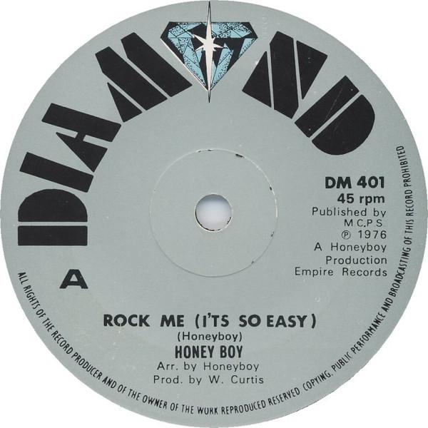 

7inch Record HONEY BOY Rock Me Its So Easy Rock Me P DM401 Diamond 1976 UK Reggae Ska Dub Used