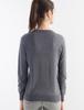 Women's Solid Color Wool Pullover Sweater - Round Neck, Long Sleeve, Versatile Base Layer Knitwear