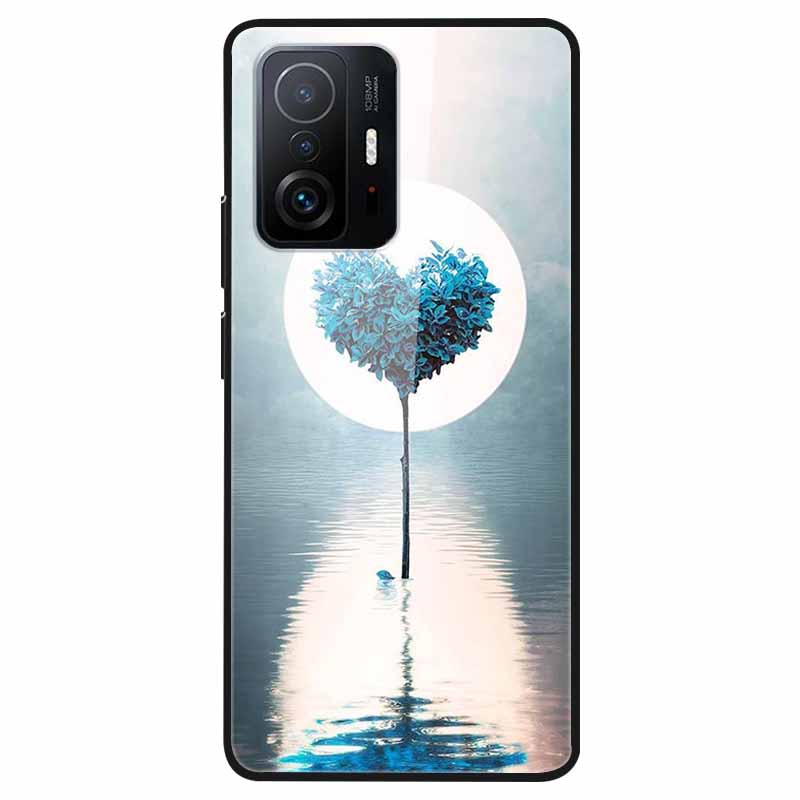 Tempered Glass Case For Xiaomi 11T Cover 6.67 Cool Bumper Hard glass Case For Xiaomi 11T Pro Case Mi 11T Pro Mi11T Capa Shells