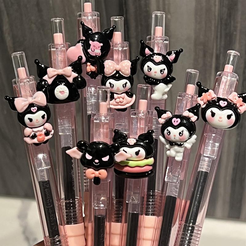 Kawaii 0.5Mm Black Ink Neutral Pens Korean Stationery Writing Tool School Office Supplies Gel Pen