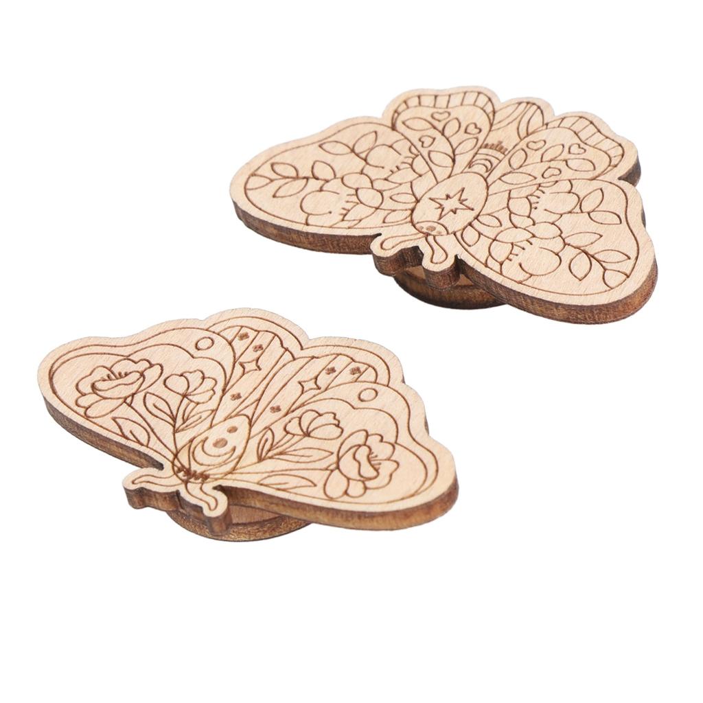 Needle Minder Magnetic Storage Carved Beech Sheet for Cross Stitch Embroidery Handmade Products 3mm