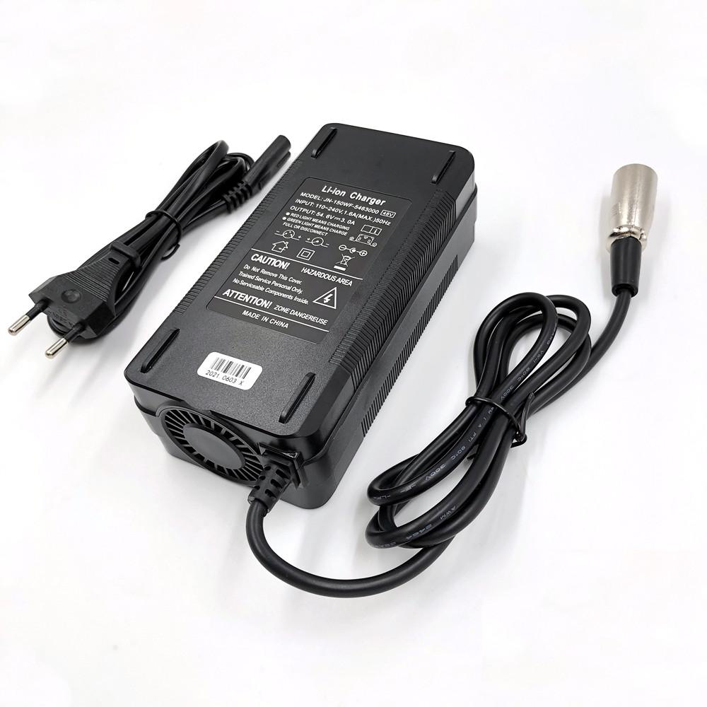 54.6V3A Charger 54.6V 3A Electric Bike Lithium Battery Charger for 48V Li-ion Lithium Battery Pack  XLR Plug  54.6V3A Charger