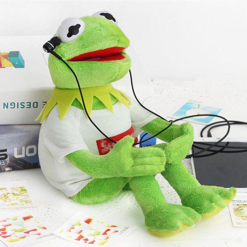 Juguete de Muñeco Kermit de Calidad Premium La Rana Muñeco Suave de Peluche Relleno 40cm Con Camiseta