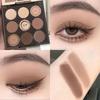 Ombretto 9 Colori Trucco Quotidiano Palette Ombretti Marroni Brillante Opaco Lunga Tenuta Perla Brillantezza Fine Ombretto Colore Terra Coreano